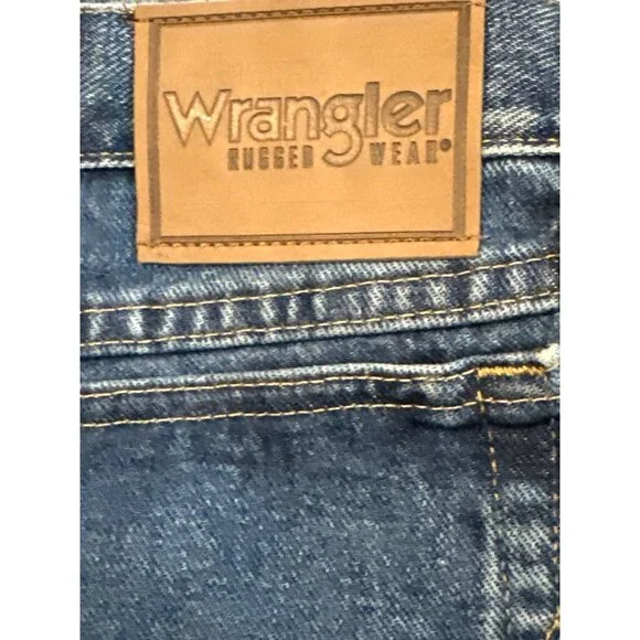 Wrangler Rugged Wear 35001AI Jeans Blue Men 42x32 Classic Fit 100% Cotton Denim